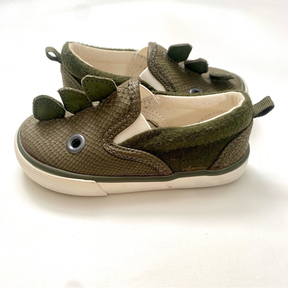 GAP Green Dinosaur Sneakers Slip-On Style - Size 5C